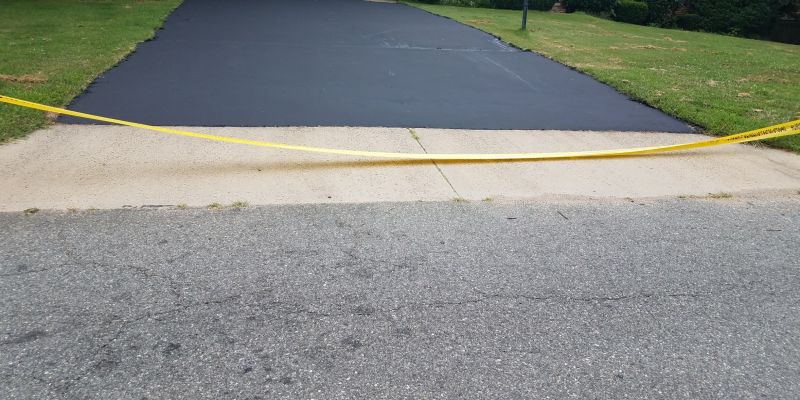 Newly Paved Residential Driveway